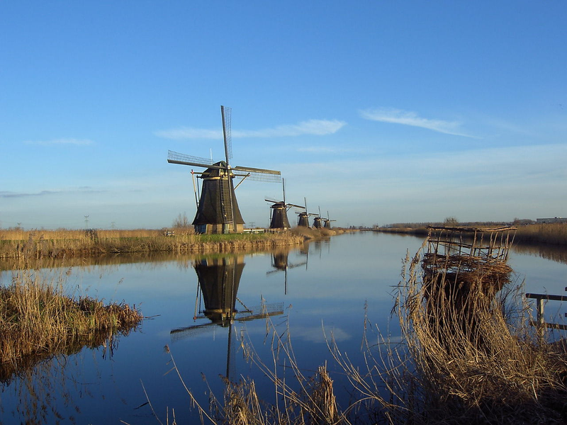 El Kinderdijk. Wikimedia Commons